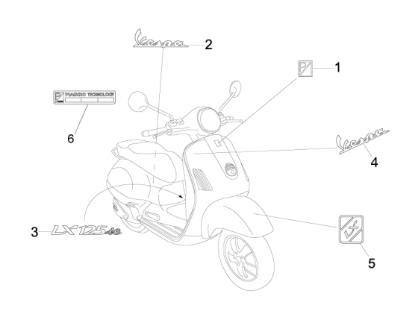 Εικόνα της ΣΗΜΑ ΠΛΕΥΡΟΥ VESPA LX125ie-656881