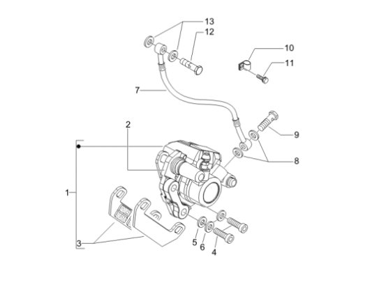 Εικόνα της ΒΑΣΗ ΣΥΓΚΡ ΜΠΡ ΜΑΡΚΟΥΤΣΙ VESPA LX-601610