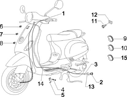 Εικόνα της ΝΤΙΖΑ ΠΙΣΩ ΦΡ VESPA LX-S 50<>125 MY11>-665844