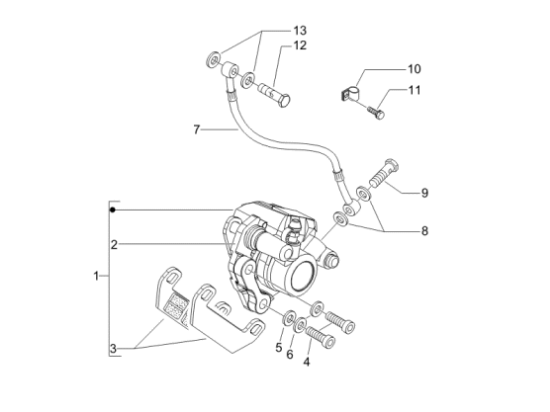 Εικόνα της ΒΑΣΗ ΣΥΓΚΡ ΜΠΡ ΜΑΡΚΟΥΤΣΙ VESPA LX-601610