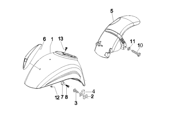 Εικόνα της ΦΤΕΡΟ ΜΠΡΟΣ VESPA LX ΜΠΛΕ 222-66652800DE