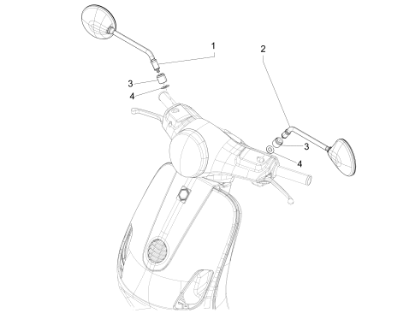 Εικόνα της ΑΠΟΣΤΑΤΗΣ ΚΑΘΡΕΠΤΗ VESPA LXV-667347