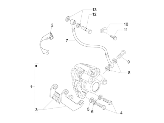 Εικόνα της ΒΑΣΗ ΣΥΓΚΡ ΜΠΡ ΜΑΡΚΟΥΤΣΙ VESPA LX-601610