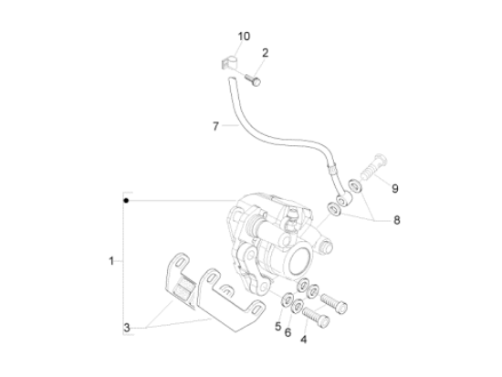 Εικόνα της ΒΑΣΗ ΣΥΓΚΡ ΜΠΡ ΜΑΡΚΟΥΤΣΙ VESPA LX-601610