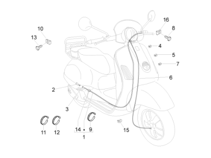 Εικόνα της ΝΤΙΖΑ ΚΟΝΤΕΡ VESPA LXV 50<>125-650838