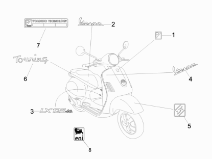 Εικόνα της ΣΗΜΑ ΠΛΕΥΡΟΥ VESPA LX125ie-656881