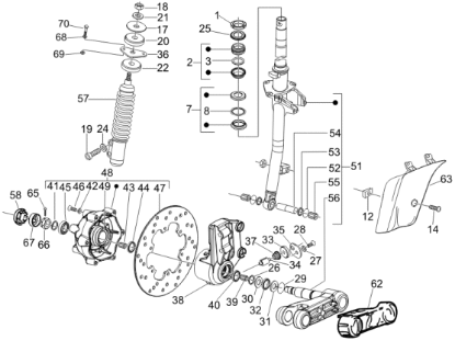 Εικόνα της ΒΑΣΗ ΣΥΓΚΡ ΜΠΡ ΜΑΡΚΟΥΤΣΙ VESPA LX-601610