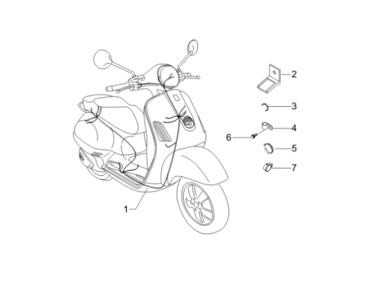 Εικόνα της ΚΑΛΩΔΙΩΣΗ ΚΕΝΤΡΙΚΗ VESPA LX 150 4T IE E-641942