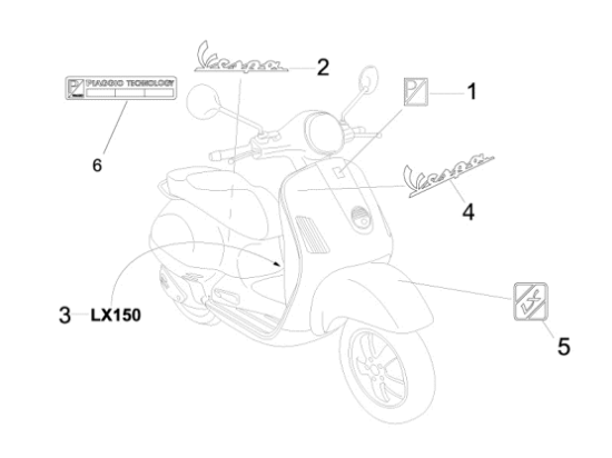 Εικόνα της ΣΗΜΑ ΠΟΔΙΑΣ VESPA LX pink 577-657591