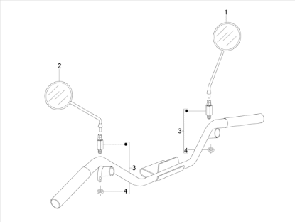 Εικόνα της ΒΑΣΗ ΚΑΘΡΕΠΤΗ VESPA LX 50<>150Ε3-GTS 15-6563685