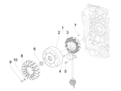 Εικόνα της ΒΟΛΑΝ VESPA LX/LXV IE 125<>150 4T E3-640296