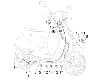 Εικόνα της ΝΤΙΖΑ ΚΟΝΤΕΡ VESPA S 150 (ALBERFLEX)-650836