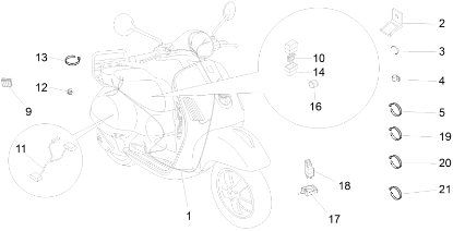 Εικόνα της ΚΑΛΩΔΙΩΣΗ ΚΕΝΤΡΙΚΗ VESPA LX 150 4T IE E-641942