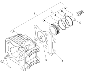 Εικόνα της ΕΛΑΤΗΡΙΟ ΠΙΣΤ R1 SC 125CC 4T ΚΑΤΩ-487996