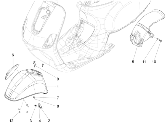 Εικόνα της ΠΟΥΛΑΔΑ ΦΤΕΡΟΥ VESPA GTS-5996776