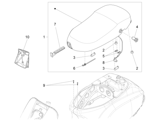 Εικόνα της ΣΕΛΑ VESPA LX TOURING BRONS 579-CM02520200C2