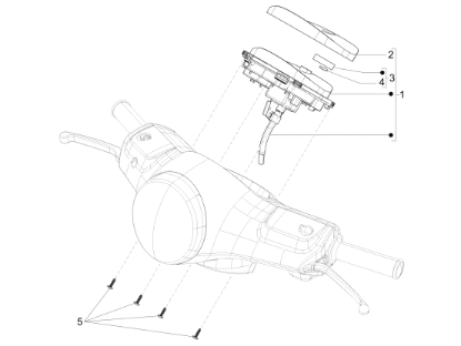 Εικόνα της ΚΟΝΤΕΡ VESPA LX 125-150 4T 3V MY12>-642280