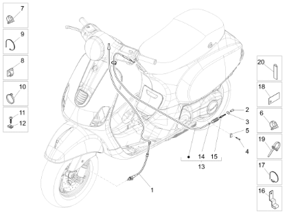 Εικόνα της ΒΑΣΗ ΣΤΗΡΙΞΗΣ ΝΤΙΖΑΣ ΚΟΝΤΕΡ VESPA LX-668477