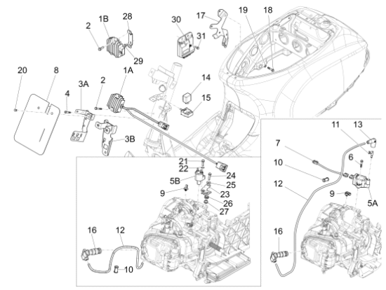 Εικόνα της ΚΑΛΩΔΙΟ ΠΟΛ/ΣΤΗ SCOOTER 125-150 4T 3V-643235