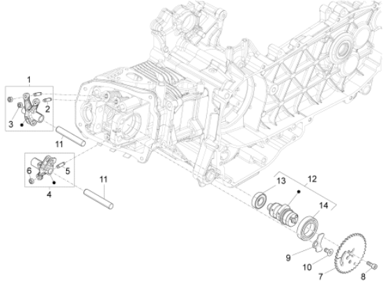 Εικόνα της ΚΟΚΟΡΑΚΙ ΕΙΣΑΓ SCOOTER 125-150 4T-3V-1A019798R