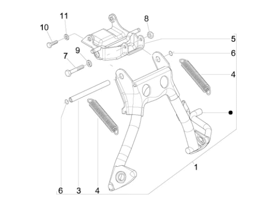 Εικόνα της ΣΤΑΝ ΚΕΝΤΡΙΚΟ VESPA PRIMAVERA 50 2T-1C000276