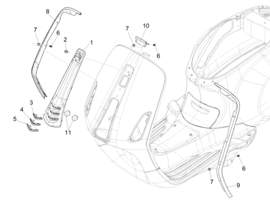 Εικόνα της ΜΟΥΤΣΟΥΝΑ VESPA PRIM-SPRINT ΛΕΥΚΗ 544-1B000203000BR