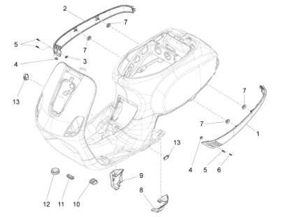 Εικόνα της ΚΑΠΑΚΙ ΜΙΚΡΟ VESPA LX-LXV AΒΑΦΟ ΑΡ-5A000087