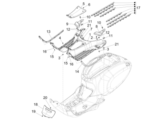 Εικόνα της ΠΑΤΩΜΑ VESPA PRIMAVERA-SPRINT ΚΟΚΚ 880/Α-67361200YR5