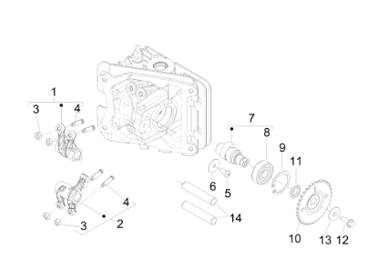 Εικόνα της ΑΞΟΝΑΚΙ ΒΑΛΒΙΔΩΝ SCOOTER 50 4T-4V-842174