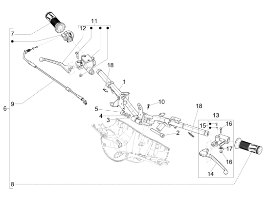 Εικόνα της ΤΡΟΜΠΑ ΦΡ VESPA GT 200-LX-S ΔΕΞΙΑ ±-CM074904