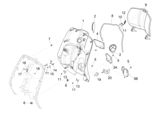 Εικόνα της ΝΤΟΥΛΑΠΙ VESPA PRIMAVERA ΚΟΚΚ 880A/YR5-1B003620000YR5