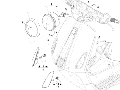 Εικόνα της ΦΛΑΣ ΜΠΡΟΣ ΑΡ VESPA PRIMAV ΜΥ14-SPRINT-6800845