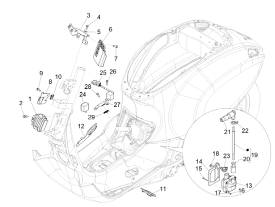 Εικόνα της ΜΠΟΥΖΟΚΑΛΩΔΙΟ VESPA SPINT-PRIMAV-642142