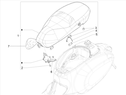 Εικόνα της ΚΑΛΥΜΜΑ ΣΕΛΑΣ VESPA PRIMAVERA WOTHERSP-1B008652