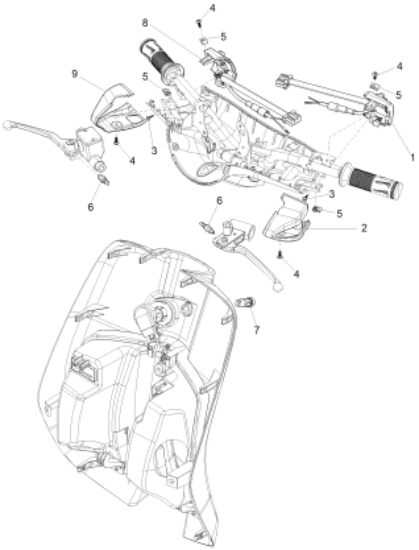 Εικόνα της ΔΙΑΚΟΠΤΗΣ ΦΩΤΩΝ VESPA PRIM-SPRINT ΔΕΞ-1D002470