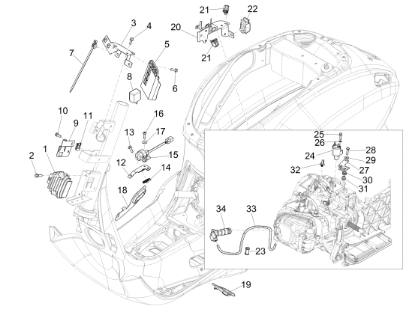 Εικόνα της ΕΓΚΕΦΑΛΟΣ ΨΕΚΑΣΜΟΥ VESPA PRIM-SPRINT 150-CM278901