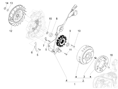 Εικόνα της ΒΟΛΑΝ SCOOTER 125-150 4Τ 3V <02/13 KOMΠΛ-1A006595