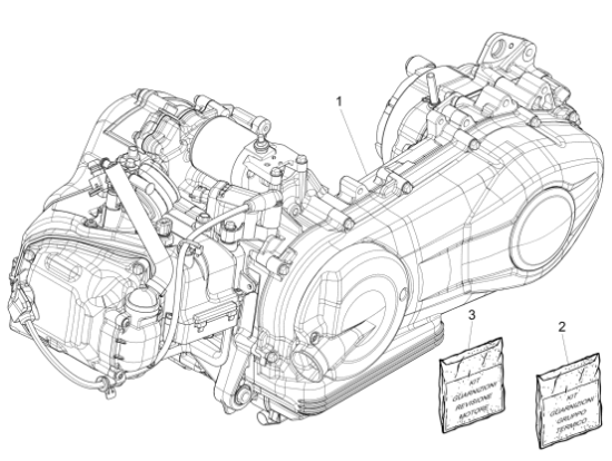 Εικόνα της ΣΕΤ ΦΛΑΝΤΖΕΣ+ΤΣΙΜ FLY-LIB 125 4T/3V-1R000308