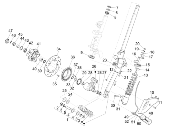 Εικόνα της ΔΙΣΚΟΣ ABS VESPA PRIM-LX E5 ΜΠΡΟΣ ΤΡΟΧΟ-1C0000955