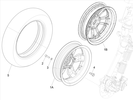 Εικόνα της ΤΡΟΧΟΣ ΜΠΡΟΣ VESPA PRIMAVERA-1C003570R