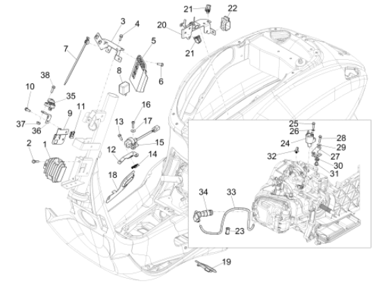 Εικόνα της ΕΓΚΕΦΑΛΟΣ ΨΕΚΑΣΜΟΥ VESPA PRIM ΜΕ ΙΜΜ-1D000376R