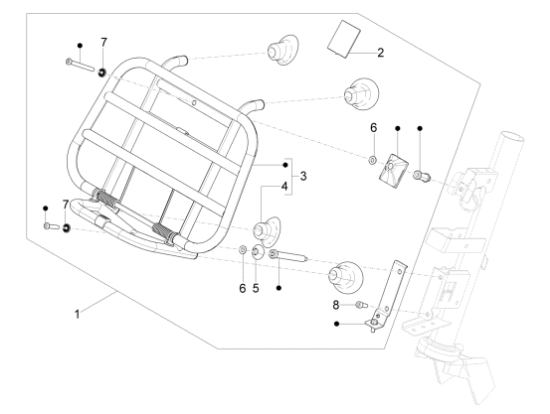 Εικόνα της ΣΧΑΡΑ ΜΠΡΟΣ VESPA PRIMAVERA 50<>150-1B005438