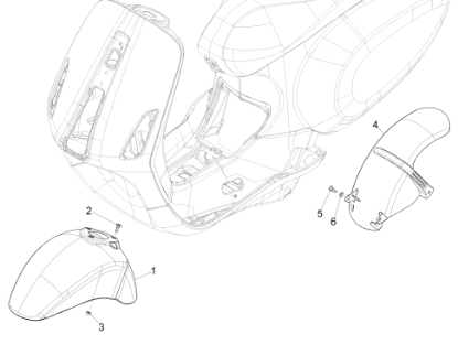 Εικόνα της ΦΤΕΡΟ ΜΠΡΟΣ VESPA SPRINT AΒΑΦΟ-1B006646