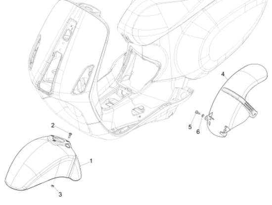 Εικόνα της ΦΤΕΡΟ ΜΠΡΟΣ VESPA SPRINT AΒΑΦΟ-1B006646