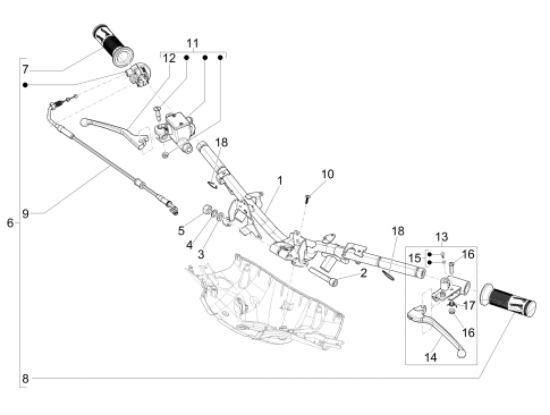 Εικόνα της ΤΡΟΜΠΑ ΦΡ VESPA GT 200-LX-S ΔΕΞΙΑ ±-CM074904