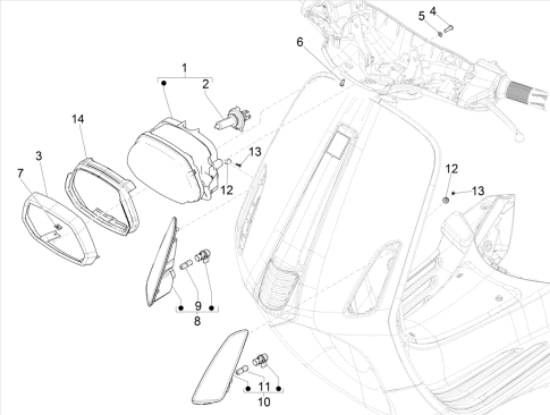 Εικόνα της ΦΛΑΣ ΜΠΡΟΣ ΔΕ VESPA PRIMAV ΜΥ14-SPRINT-6800855