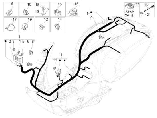 Εικόνα της ΣΤΑΘΕΡΟΠΟΙΗΤΗΣ VESPA PRIM-SPRINT50-SC100-1D000298