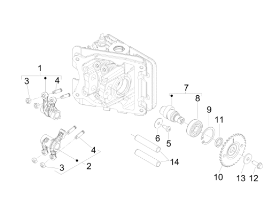 Εικόνα της ΑΞΟΝΑΚΙ ΒΑΛΒΙΔΩΝ SCOOTER 50 4T-4V-842174