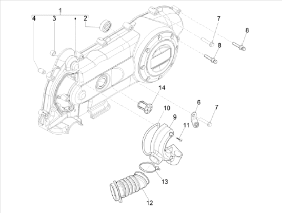 Εικόνα της ΚΑΠΑΚΙ ΚΙΝΗΤΗΡΑ VESPA PRIM-SPR 50 4T 3V-1A008983