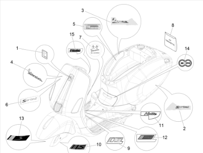 Εικόνα της ΑΥΤ/ΤΑ ΣΕΤ VESPA SPRINT NEW SPORT ΕΚΔΟΣΗ-2H003256